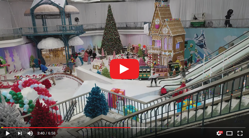 Abandoned Mall Turned into Winter Wonderland